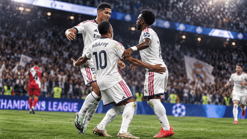 Real Madrid 4-1 Rayo Vallecano: Mbappé Leads Dominant Bernabéu Victory