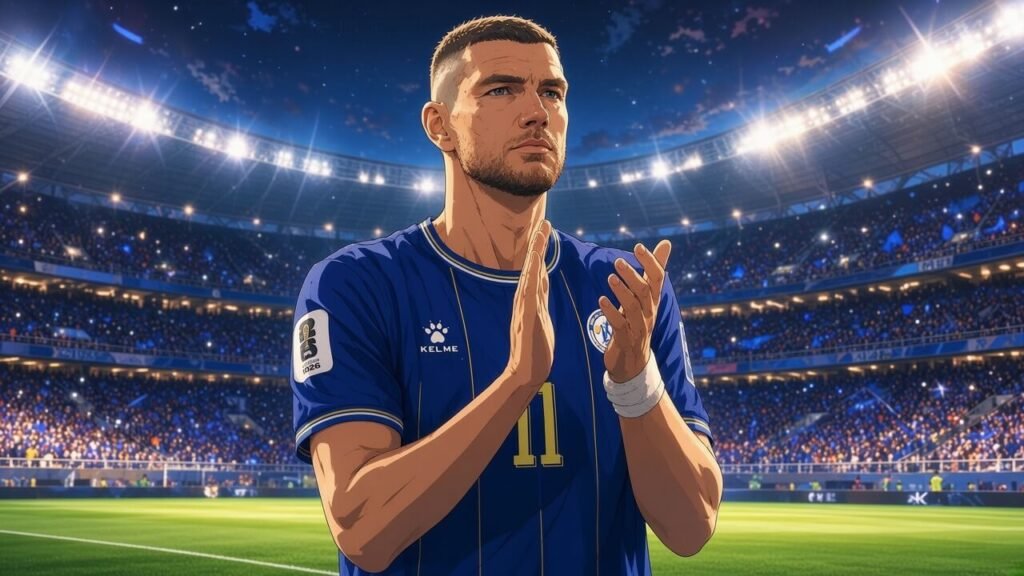 Edin Džeko and Sofyan Amrabat representing a changing generation in international football after the 2026 World Cup