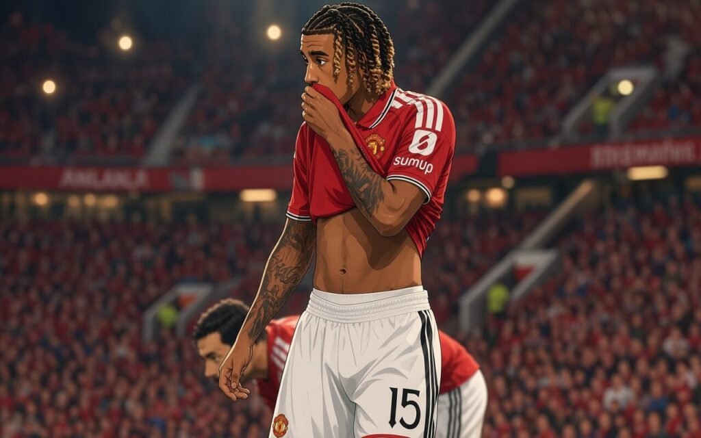 United players react after surrendering a two-goal lead in their 3-2 Carabao Cup defeat to Brighton