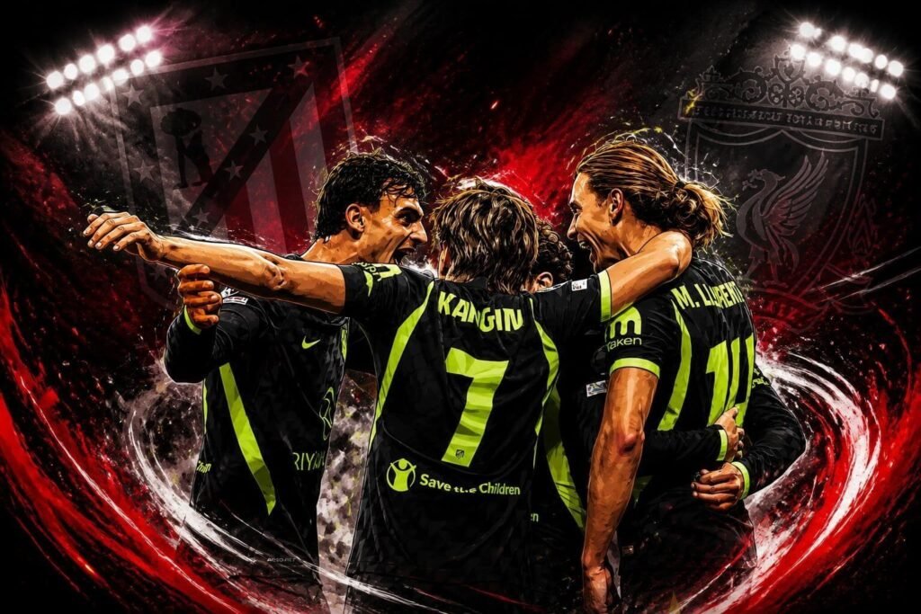 liverpool against Atlético Madrid in the Champions League.