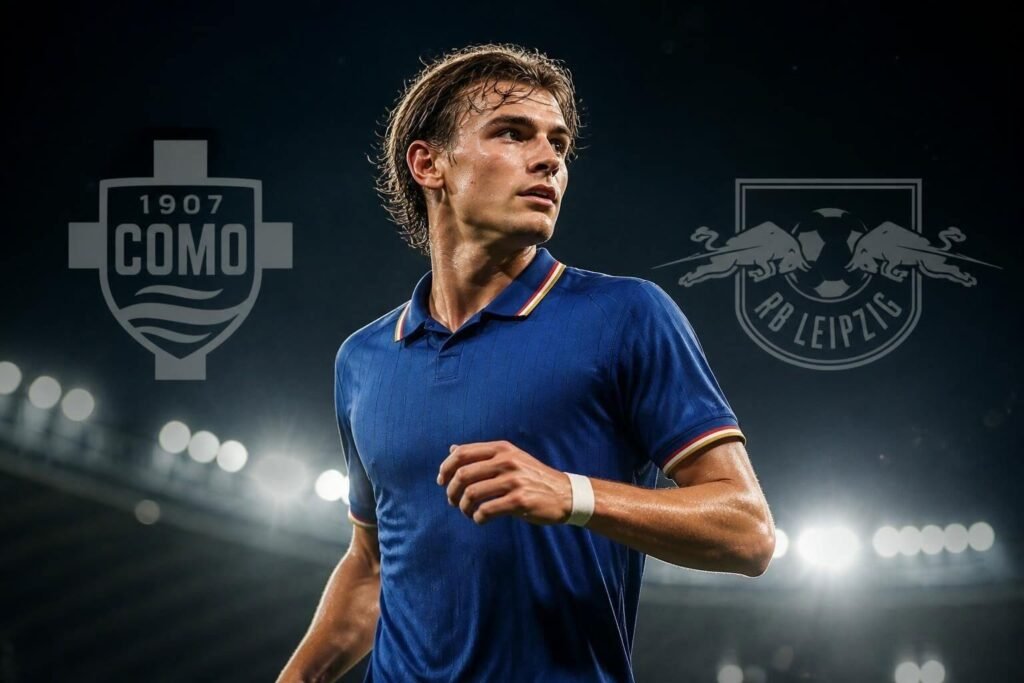 Como and RB Leipzig Nico Paz