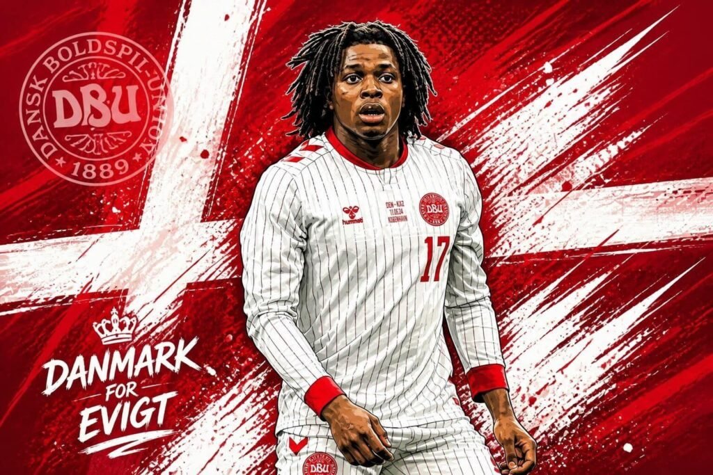 Dorgu for Norway against Denmark in the UEFA Nations League.
