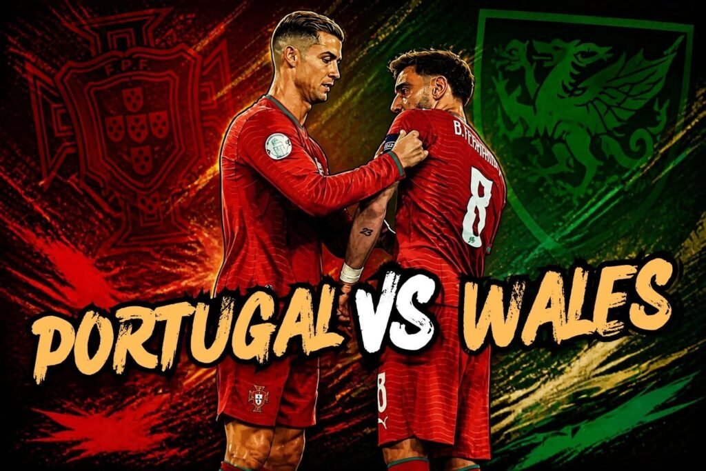 Cristiano Ronaldo in action for Portugal against Wales during the UEFA Nations League match in Lisbon.