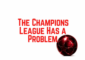 UEFA Champions League trophy representing the debate over the expanded league-phase format and growing European football calendar