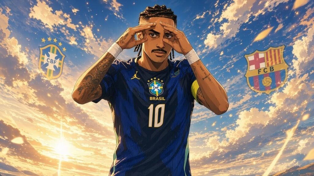 Raphinha receives attention after suffering a muscular problem during Brazil’s friendly against Australia.