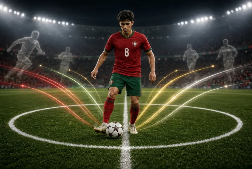 Portugal against Denmark in the UEFA Nations League.